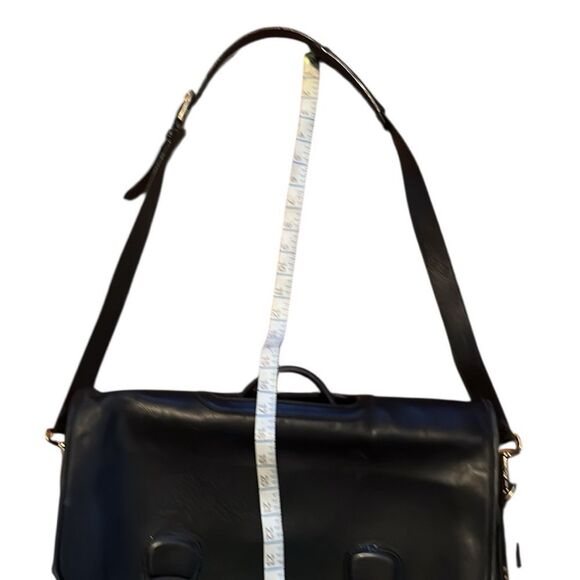 Coach Vintage Unisex Black Leather Briefcase Bag #0532 - Picture 5 of 16